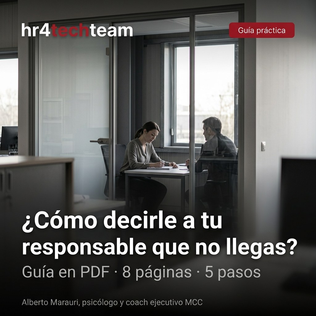 Cómo decirle a tu responsable que no llegas