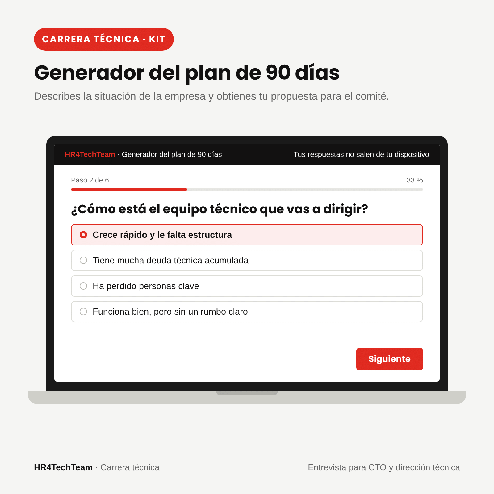 Kit de entrevista para CTO y dirección técnica: imagen 1