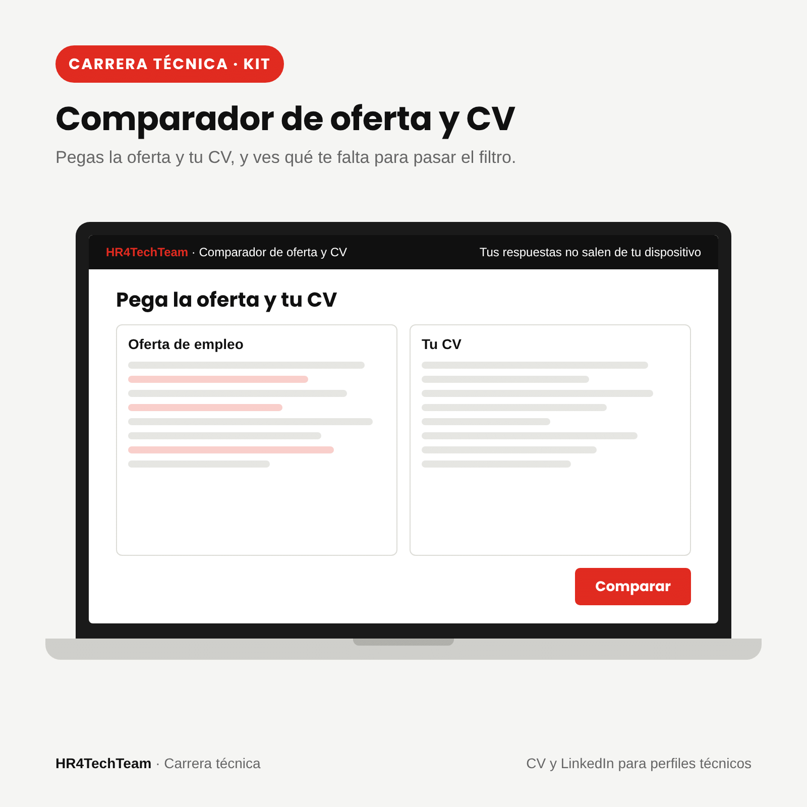Kit de CV y LinkedIn para perfiles técnicos: imagen 1