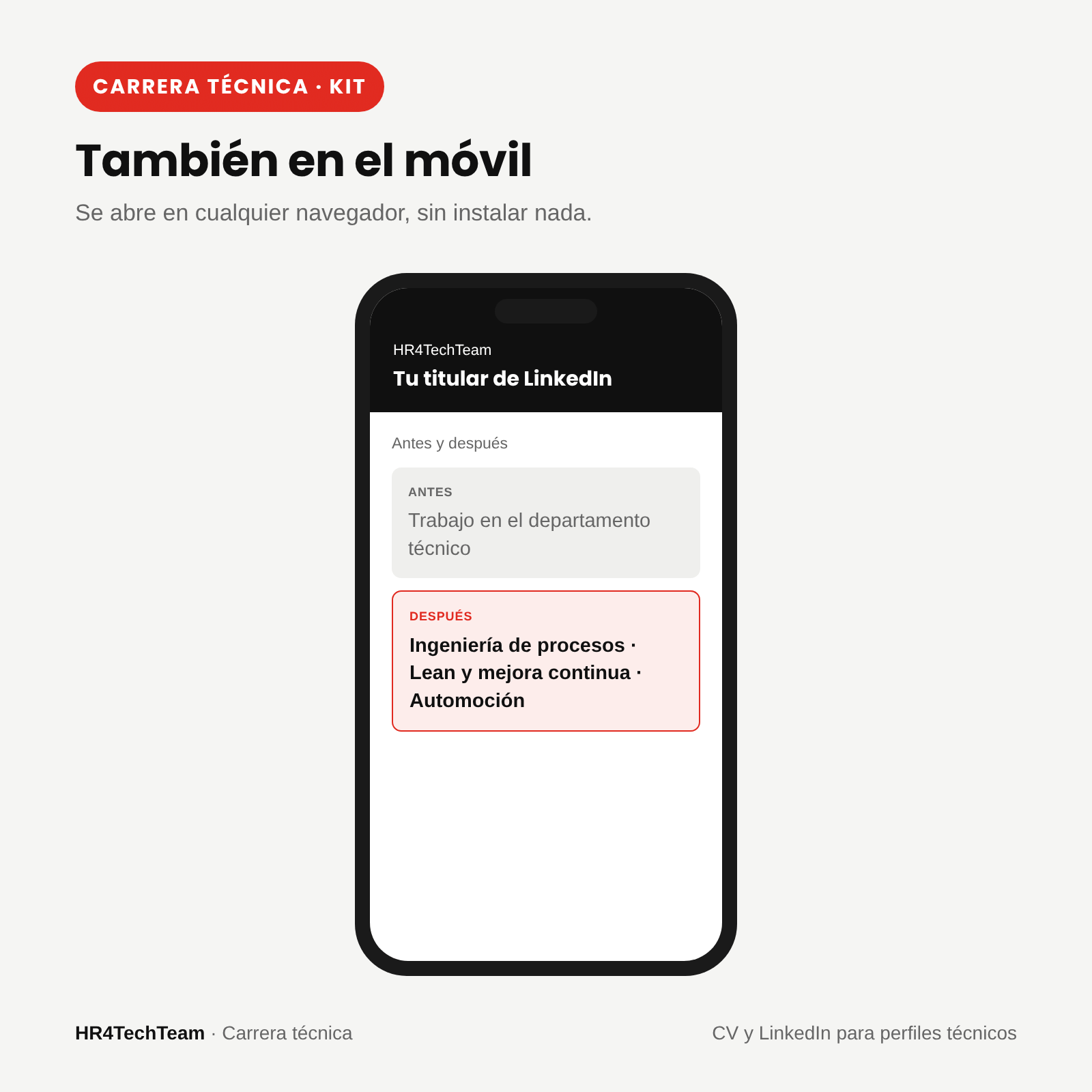 Kit de CV y LinkedIn para perfiles técnicos: imagen 3