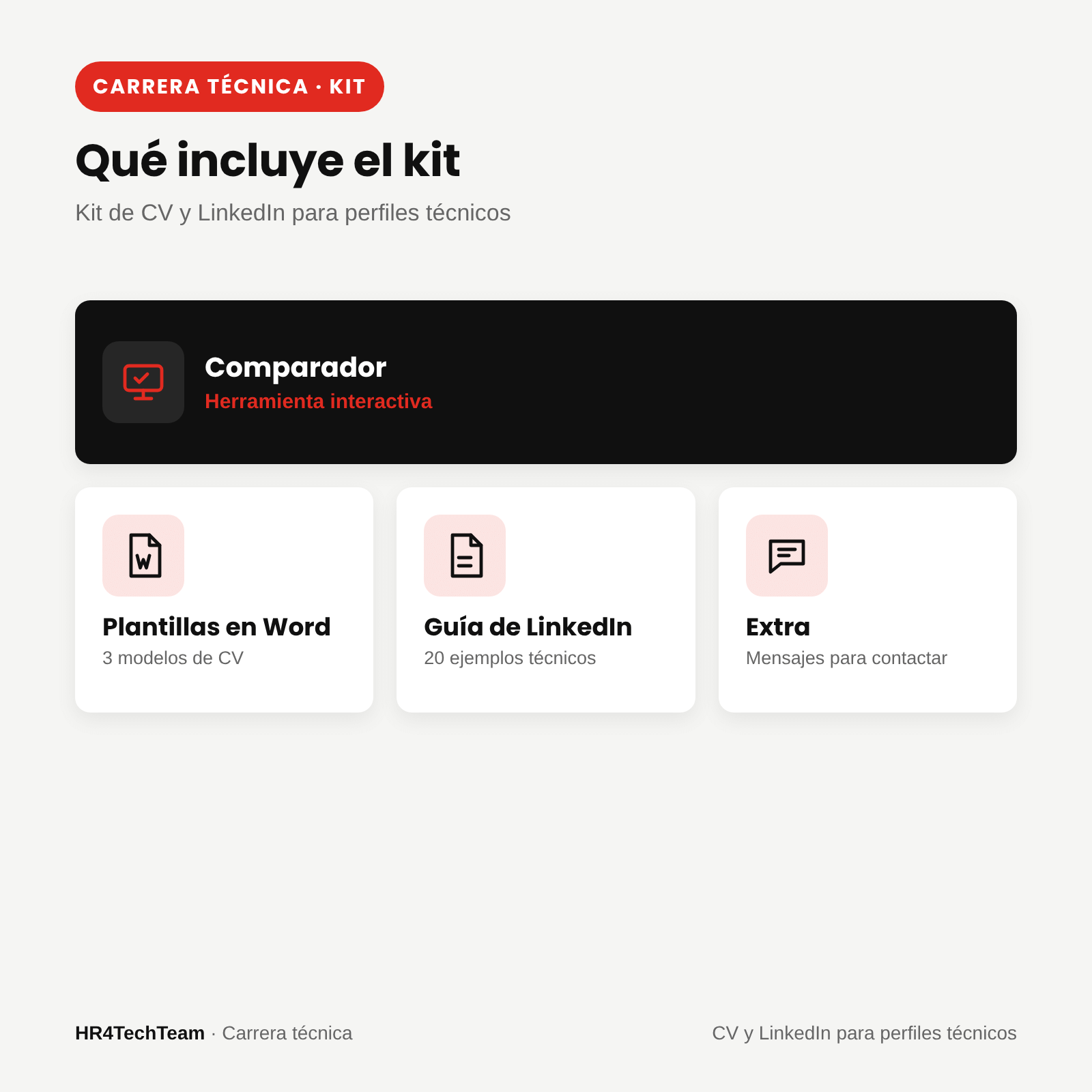 Kit de CV y LinkedIn para perfiles técnicos: imagen 4