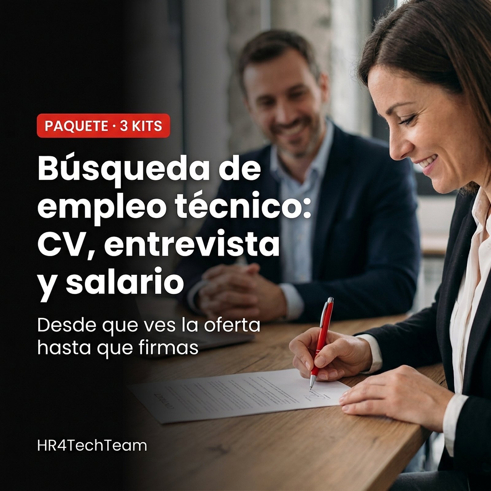 Paquete de búsqueda de empleo técnico: CV, entrevista y salario